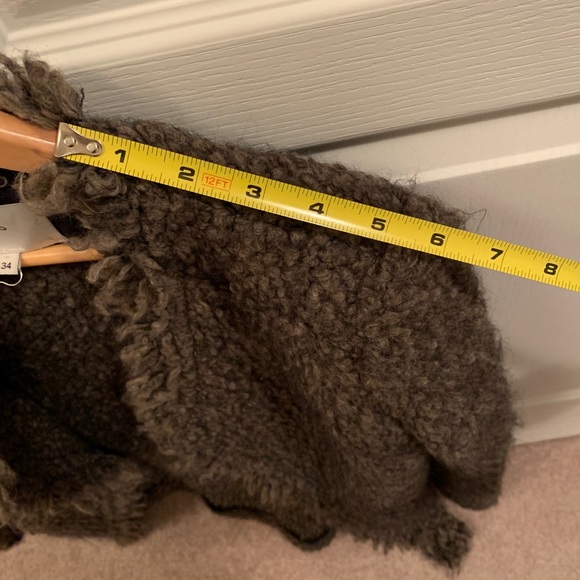 IRO Brown Boucle drape front jacket. - Picture 8 of 8